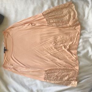 Peach nylon shirt